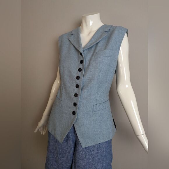 Vintage Mondi Wool Vest – Made in Germany – Adjustable Back – US 6/8 - Picture 3 of 10